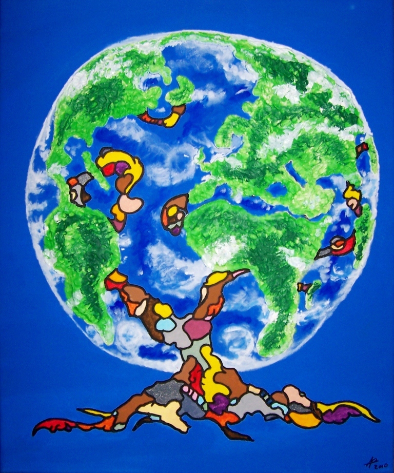 Encoloreur 09.ArbreMonde 46x55